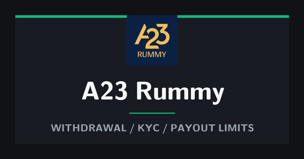 A23 Rummy card